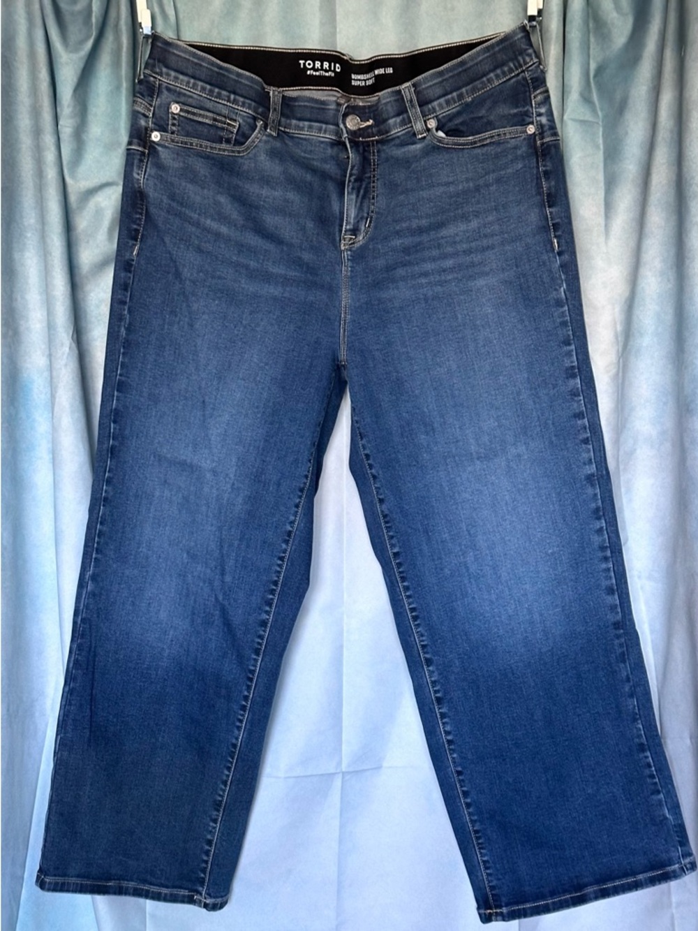 torrid Bombshell Dark Blue Wide-Leg Jeans